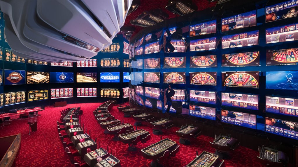 cameras watch casino gamblers