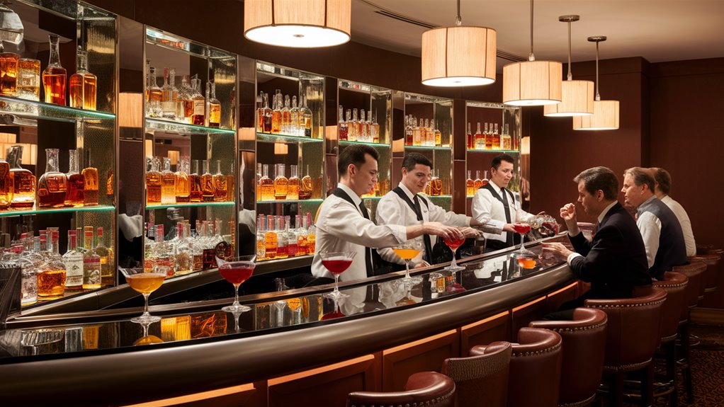 diverse drinks for casino players
