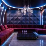 modern karaoke room interior