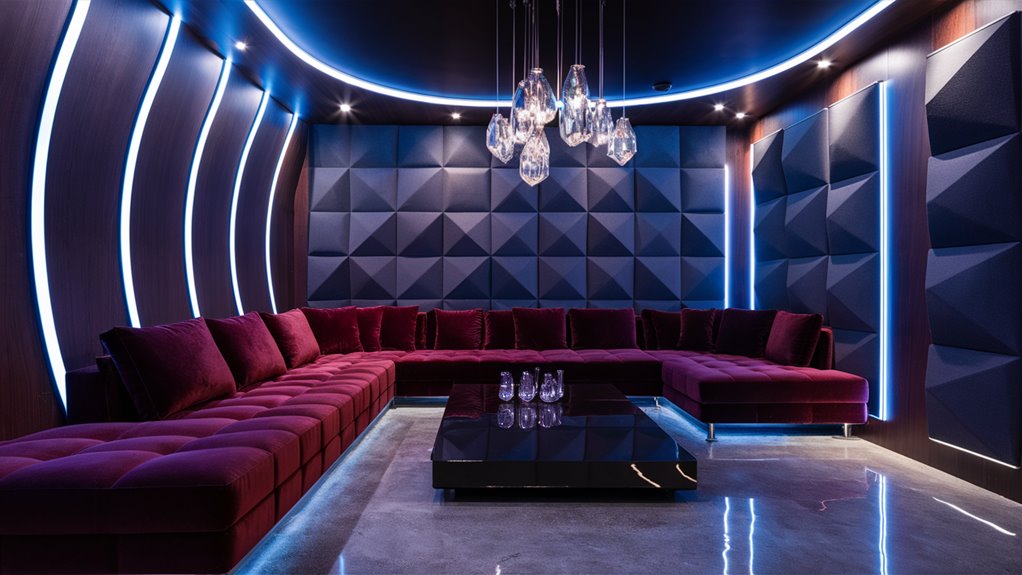 modern karaoke room interior
