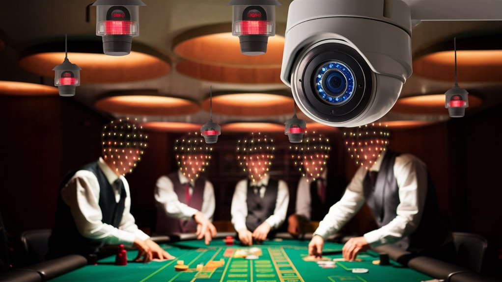 monitoring faces during gambling