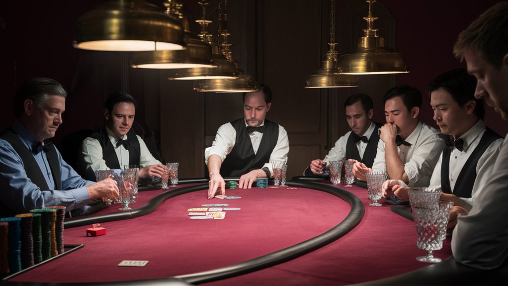 professional poker table activities